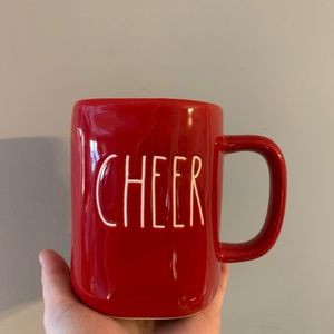Rae Dunn CHEER Red Christmas Mug